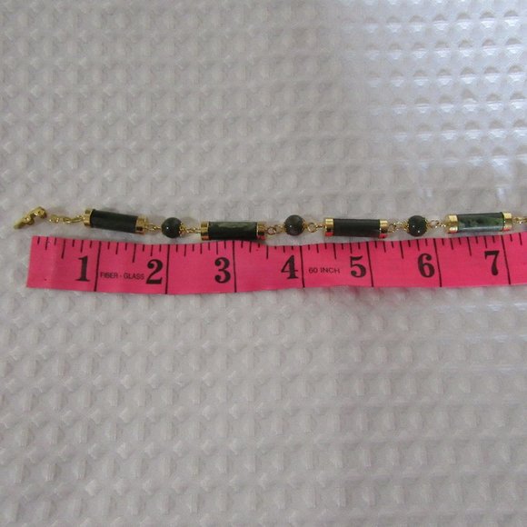 NEW Vintage Zailder natural stone Lucky jade Stone bracelet - Picture 7 of 8